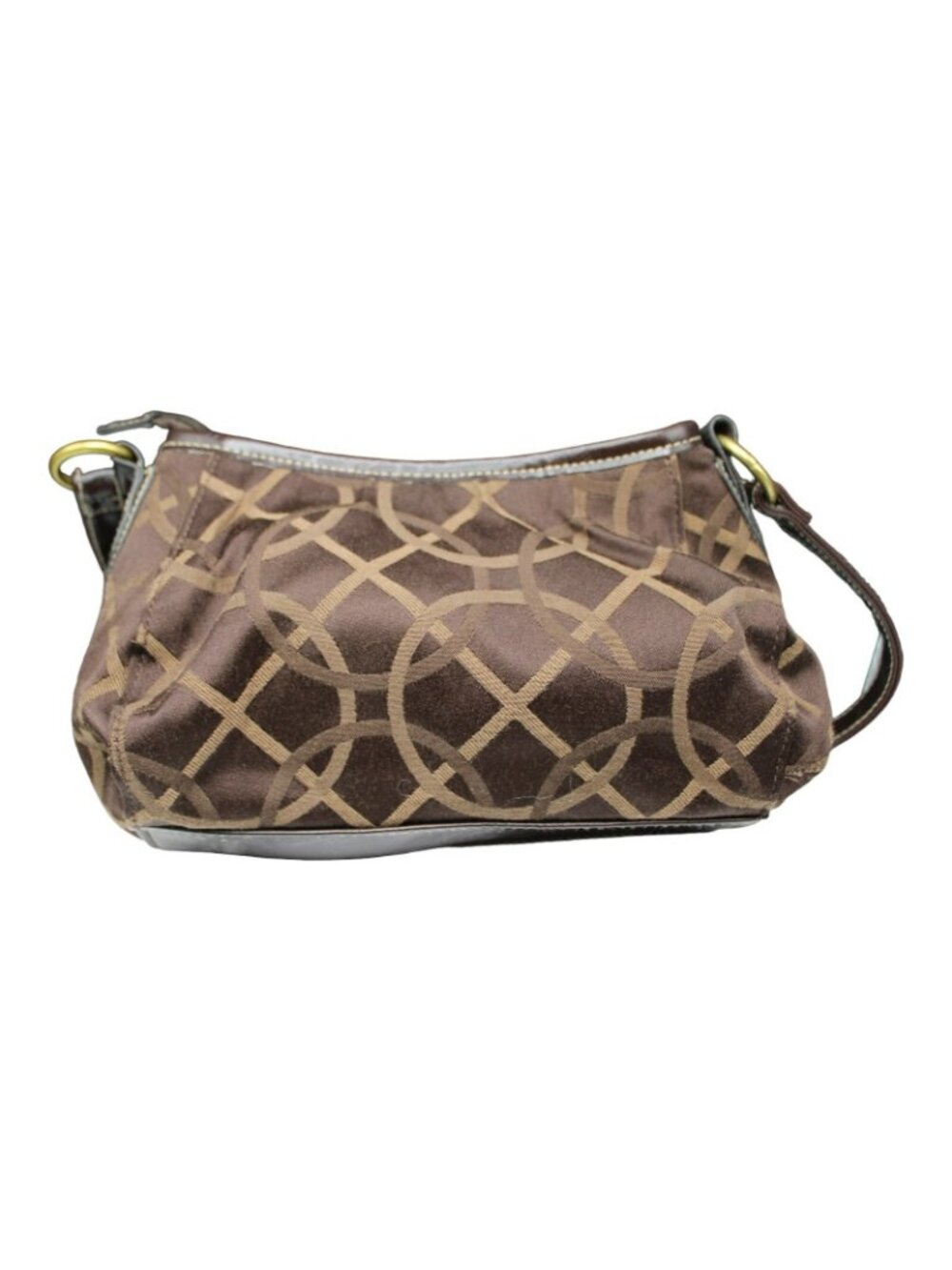 Merona Signature Brown Tan Shoulder Bag Handbag Purse - Picture 6 of 6